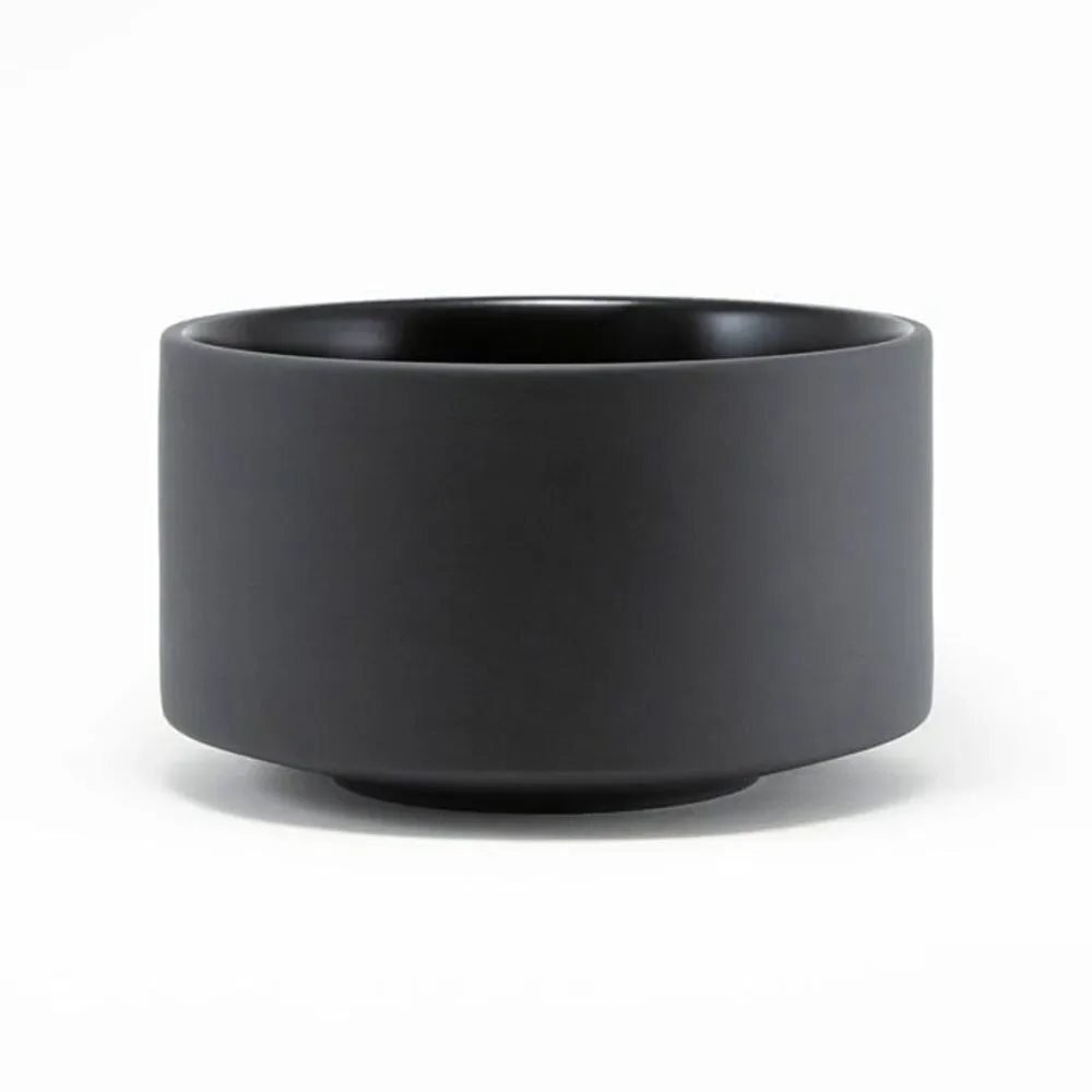 Black Ceramic Matcha Bowl Modern Tea Ritual